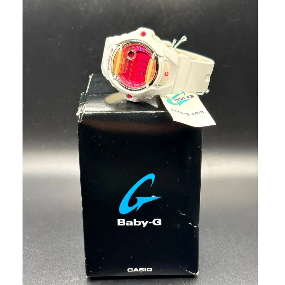 Casio Baby-G BG169R-7D White Pink Digital 200M Women’s Watch NWT